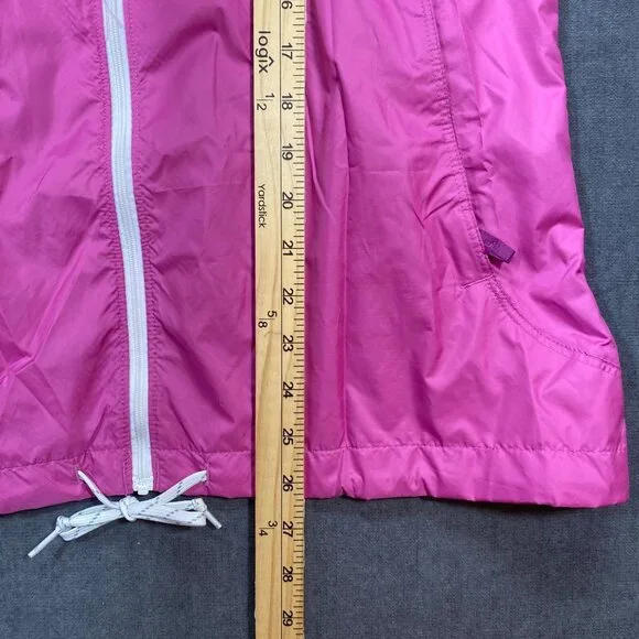 Columbia Womens Two-Tone Pink Lightweight Windbreaker Jacket With Hood Medium - Picture 12 of 13